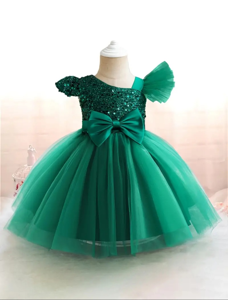 VESTIDO LENTEJUELAS VERDES